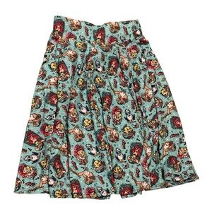 Disney Ariel Little Mermaid Handmade Skirt Flounder King Triton Size Medium